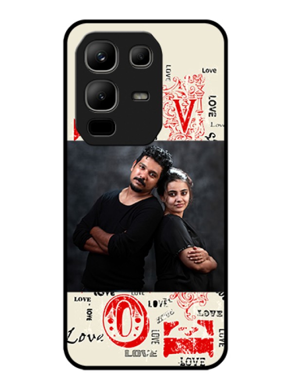 Custom Infinix Note 50x 5G Custom Metal Phone Case - Trendy Love Design Case