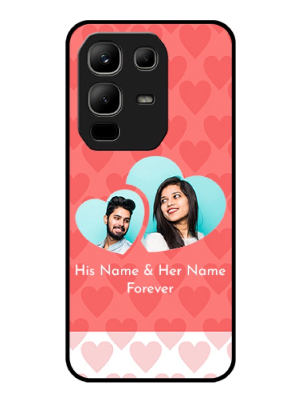 Custom Infinix Note 50x 5G Custom Metal Phone Case - Couple Pic Upload Design