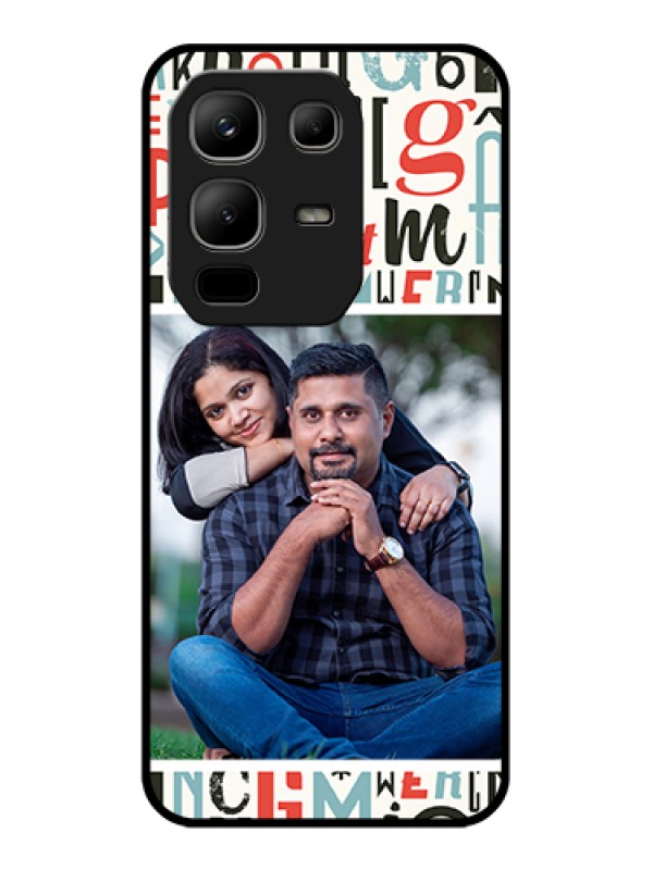 Custom Infinix Note 50x 5G Custom Metal Phone Case - Alphabet Design