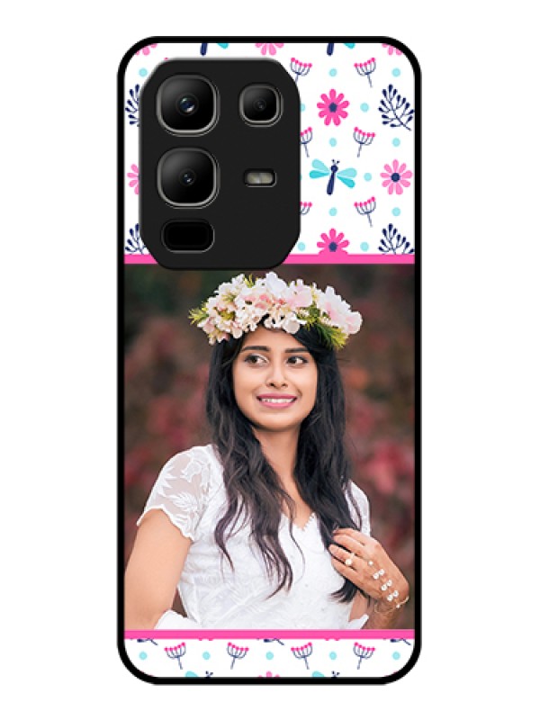 Custom Infinix Note 50x 5G Custom Metal Phone Case - Colorful Flower Design