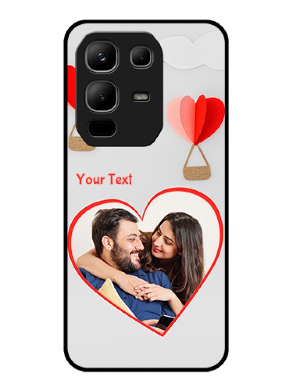 Custom Infinix Note 50x 5G Custom Metal Phone Case - Parachute Love Design