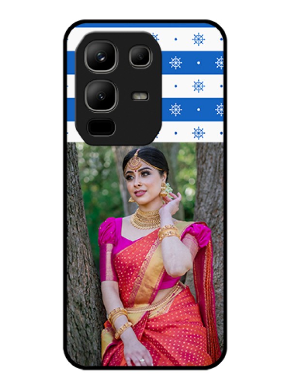 Custom Infinix Note 50x 5G Custom Metal Phone Case - Snow Pattern Design