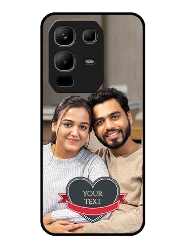 Custom Infinix Note 50x 5G Custom Metal Phone Case - Just Married Couple Design