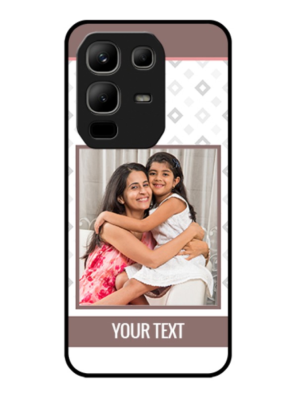 Custom Infinix Note 50x 5G Custom Metal Phone Case - Simple Diamond Design