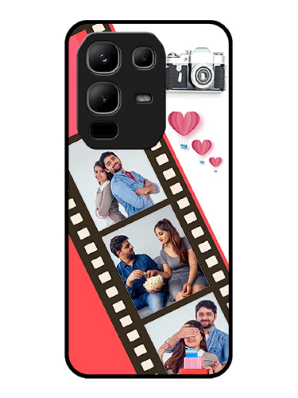 Custom Infinix Note 50x 5G Custom Metal Phone Case - 3 Image Holder With Film Reel