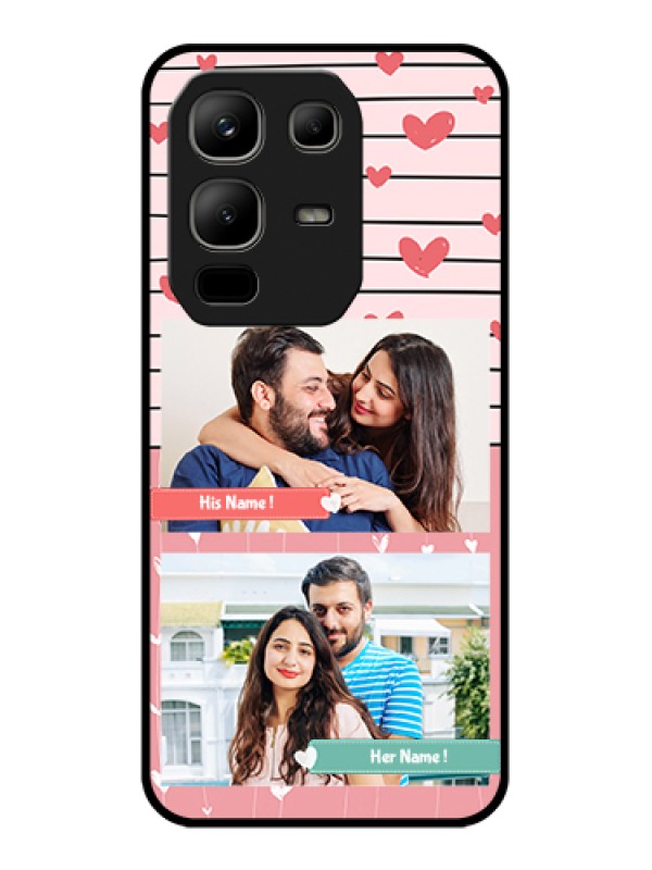 Custom Infinix Note 50x 5G Custom Metal Phone Case - Photo With Heart Design