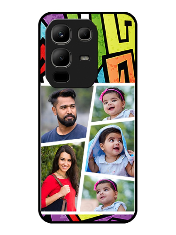 Custom Infinix Note 50x 5G Custom Metal Phone Case - Graffiti Pattern Design