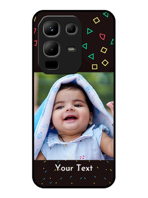 Custom Infinix Note 50x 5G Custom Metal Phone Case - With Confetti Birthday Design