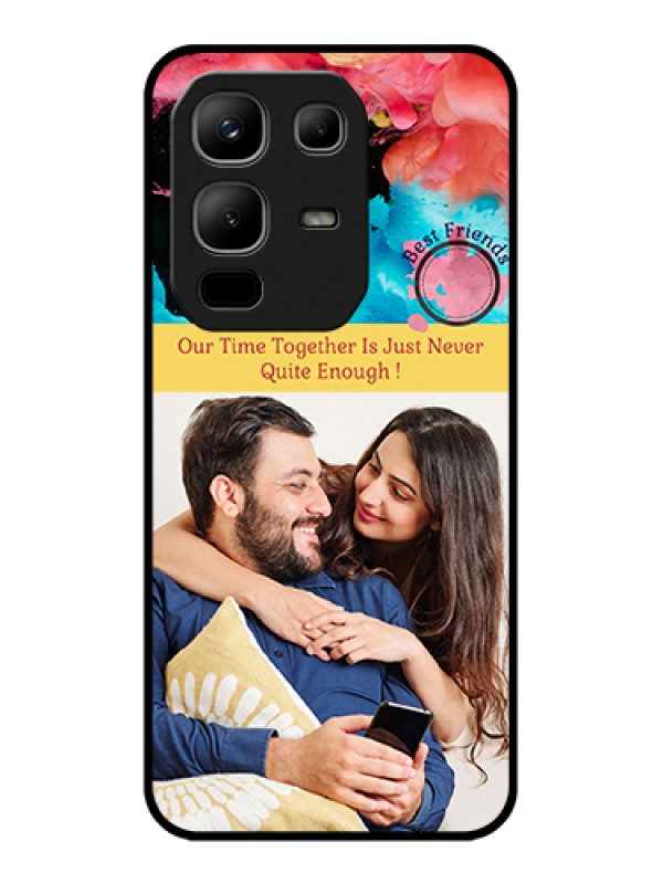 Custom Infinix Note 50x 5G Custom Metal Phone Case - Quote With Acrylic Painting Design