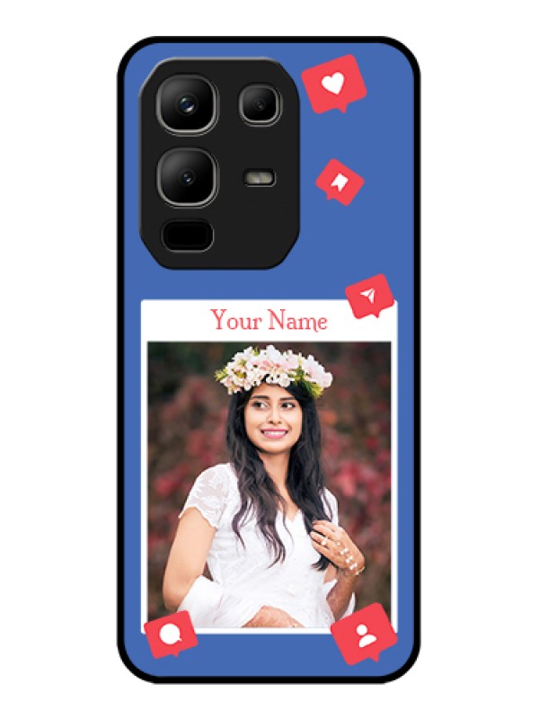 Custom Infinix Note 50x 5G Custom Metal Phone Case - Like Share And Comment Design
