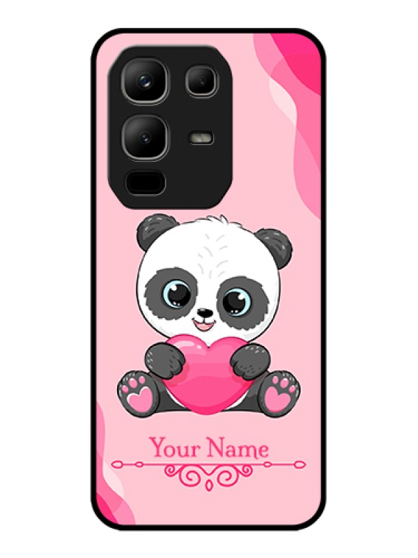 Custom Infinix Note 50x 5G Custom Metal Phone Case - Cute Panda Design