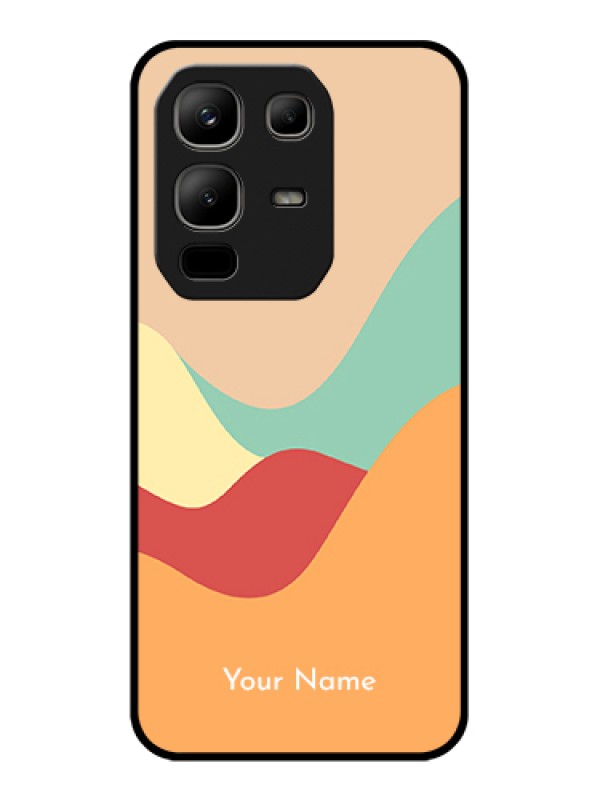 Custom Infinix Note 50x 5G Custom Metal Phone Case - Ocean Waves Multi - Colour Design