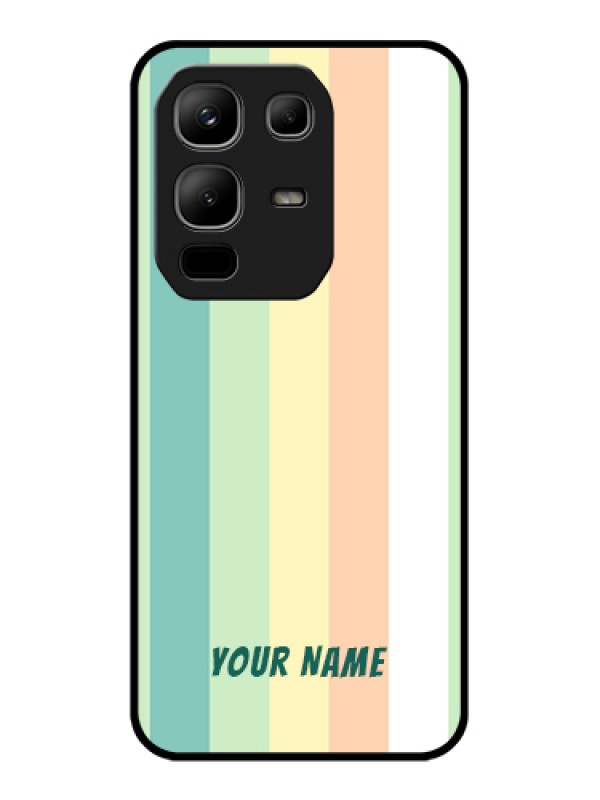 Custom Infinix Note 50x 5G Custom Metal Phone Case - Multi - Colour Stripes Design
