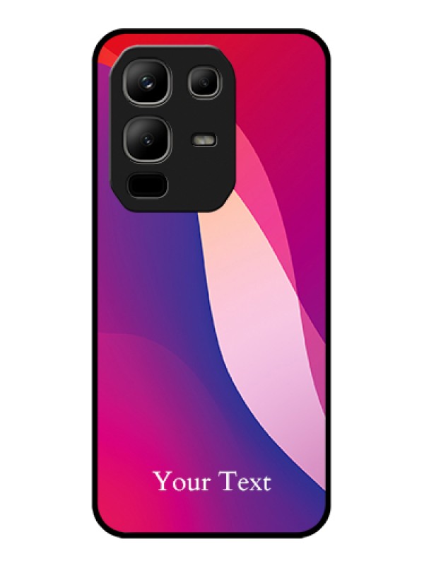 Custom Infinix Note 50x 5G Custom Metal Phone Case - Digital Abstract Overlap Design