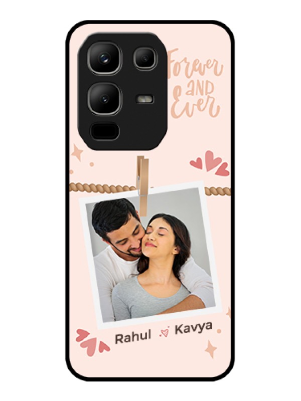 Custom Infinix Note 50x 5G Custom Metal Phone Case - Forever And Ever Love Design