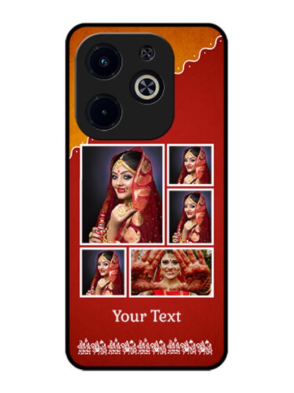 Custom Infinix Smart 8 Plus Custom Metal Phone Case - Wedding Pic Upload Design