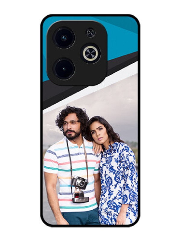 Custom Infinix Smart 8 Plus Custom Metal Phone Case - Simple Pattern Photo Upload Design
