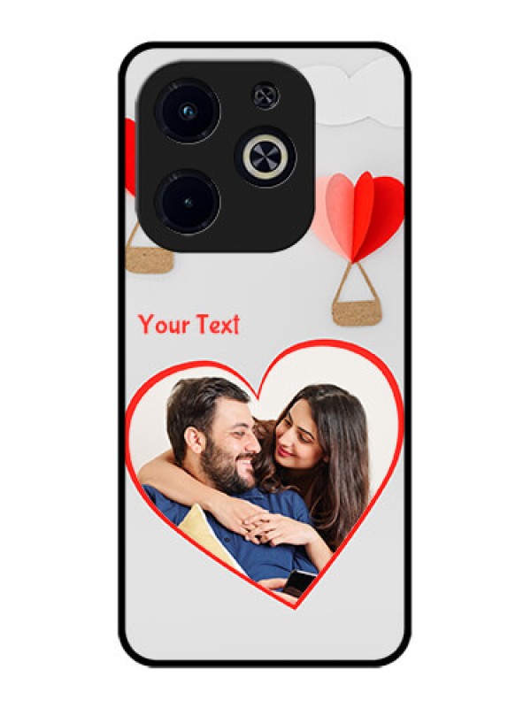 Custom Infinix Smart 8 Plus Custom Metal Phone Case - Parachute Love Design