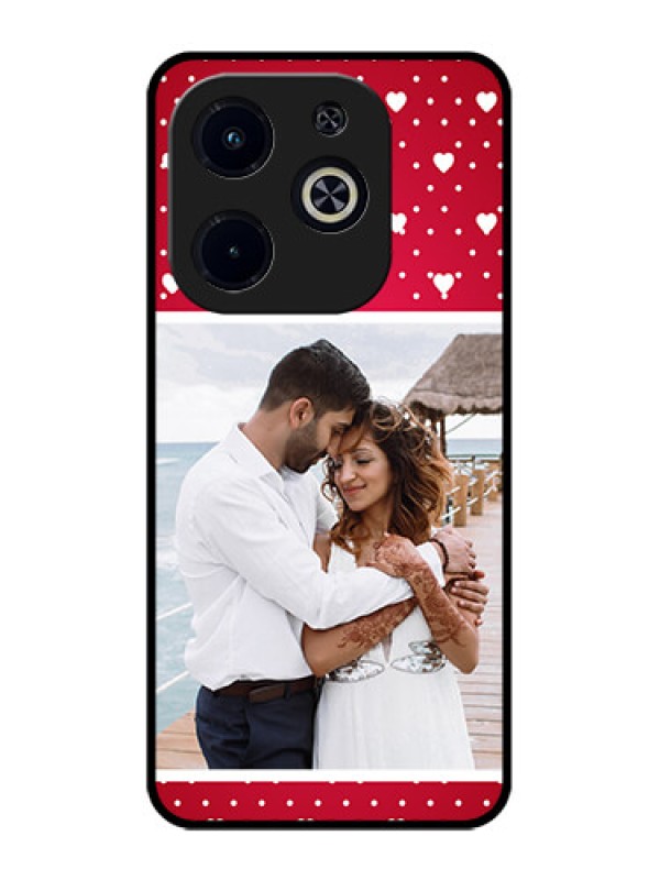 Custom Infinix Smart 8 Plus Custom Metal Phone Case - Hearts Mobile Case Design