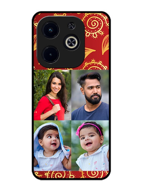 Custom Infinix Smart 8 Plus Custom Metal Phone Case - 4 Image Traditional Design
