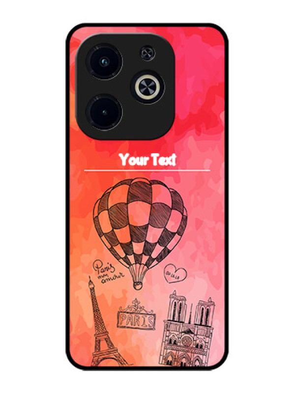 Custom Infinix Smart 8 Plus Custom Metal Phone Case - Paris Theme Design