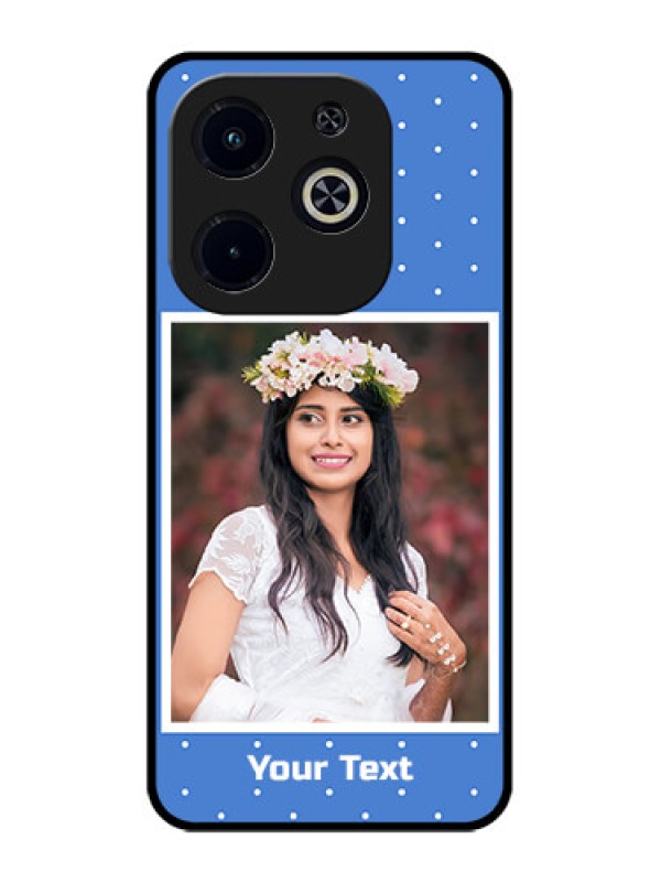 Custom Infinix Smart 8 Plus Custom Metal Phone Case - Polka Dots Design