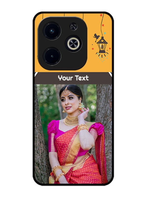 Custom Infinix Smart 8 Plus Custom Metal Phone Case - With Family Picture And Icons
