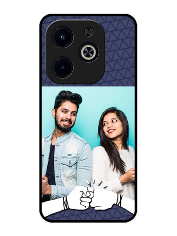 Custom Infinix Smart 8 Plus Custom Metal Phone Case - With Best Friends Design
