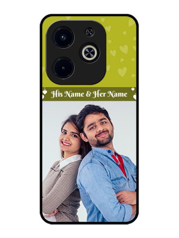 Custom Infinix Smart 8 Plus Custom Metal Phone Case - You and Me Heart Design