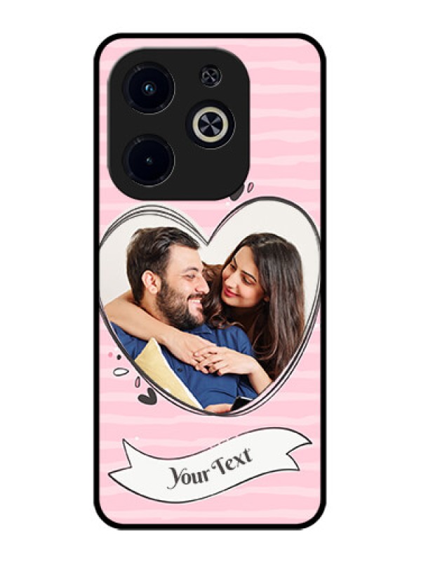Custom Infinix Smart 8 Plus Custom Metal Phone Case - Vintage Heart Design
