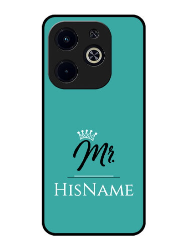 Custom Infinix Smart 8 Plus Custom Metal Phone Case - Mr With Name Design