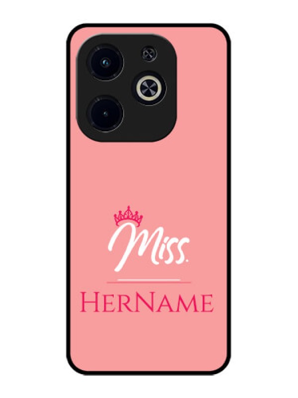 Custom Infinix Smart 8 Plus Custom Metal Phone Case - Mrs With Name Design