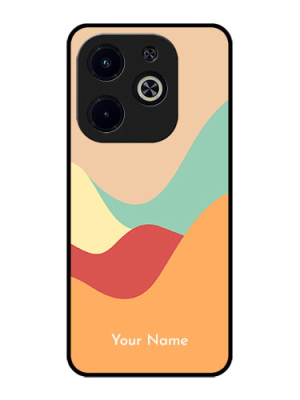 Custom Infinix Smart 8 Plus Custom Metal Phone Case - Ocean Waves Multi - Colour Design
