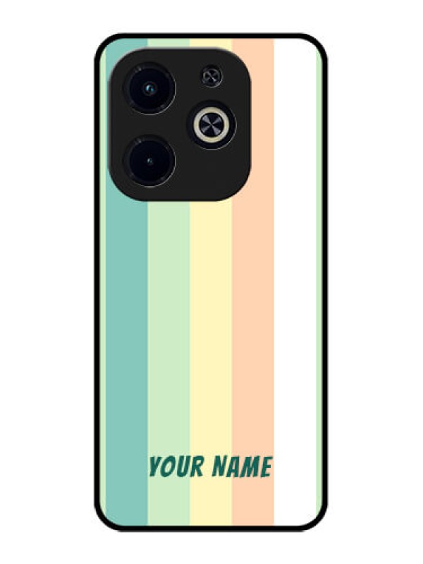 Custom Infinix Smart 8 Plus Custom Metal Phone Case - Multi - Colour Stripes Design