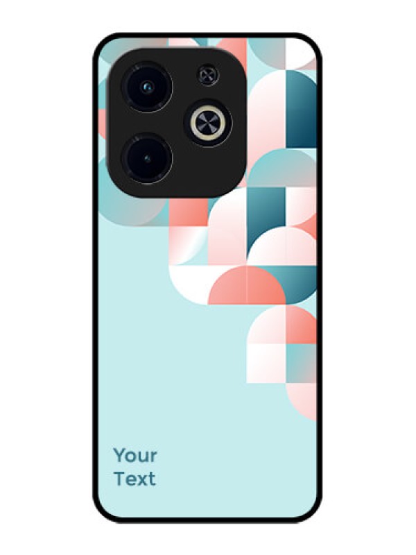 Custom Infinix Smart 8 Plus Custom Metal Phone Case - Stylish Semi - Circle Pattern Design