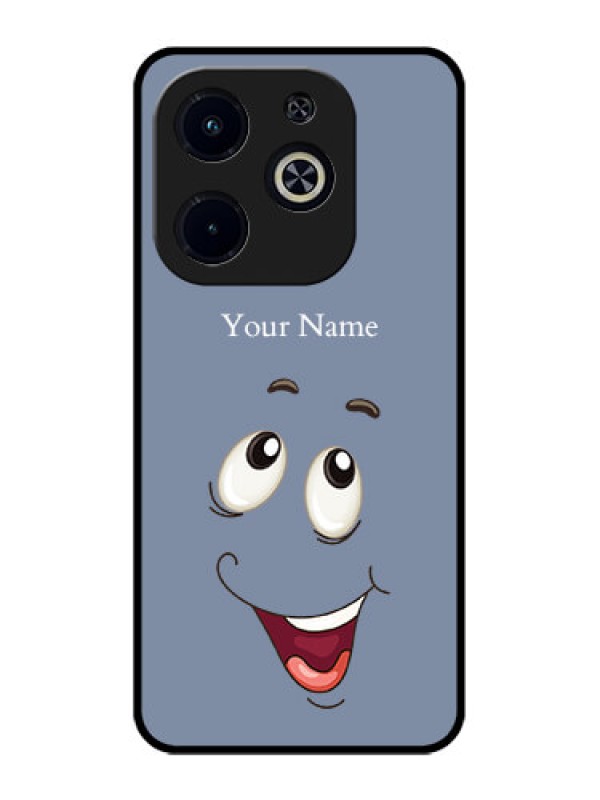 Custom Infinix Smart 8 Plus Custom Metal Phone Case - Laughing Cartoon Face Design