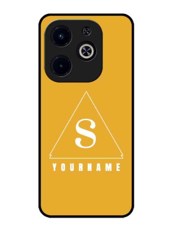 Custom Infinix Smart 8 Plus Custom Metal Phone Case - Simple Triangle Design