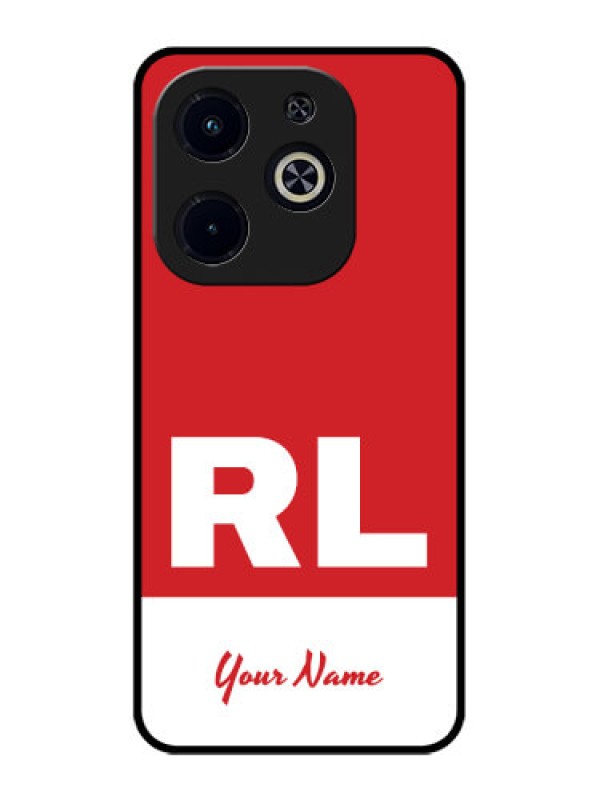 Custom Infinix Smart 8 Plus Custom Metal Phone Case - Dual Tone Custom Text Design