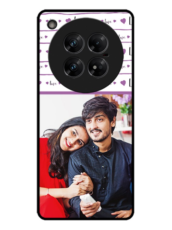 Custom Infinix Zero 40 5G Custom Metal Phone Case - Couples Heart Design