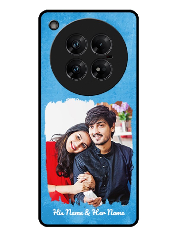 Custom Infinix Zero 40 5G Custom Metal Phone Case - Blue Color Vintage Design