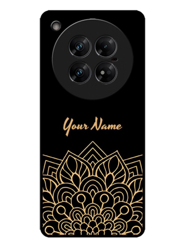 Custom Infinix Zero 40 5G Custom Metal Phone Case - Golden Mandala Design
