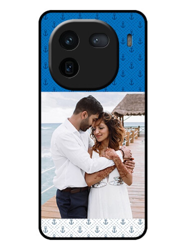 Custom iQOO 12 5G Custom Metal Phone CaseBlue Anchors Design