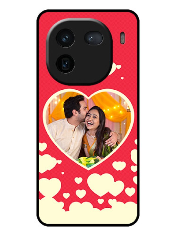 Custom iQOO 12 5G Custom Metal Phone CaseLove Symbols Phone Cover Design