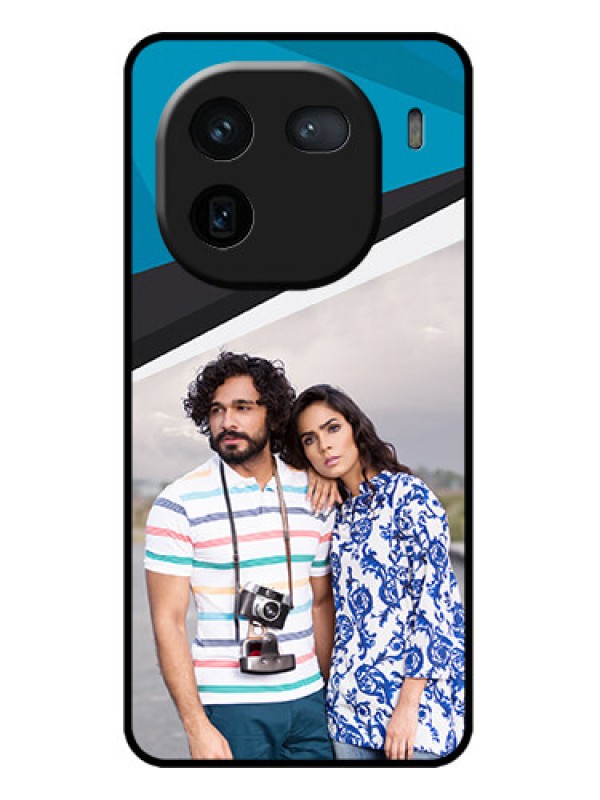 Custom iQOO 12 5G Custom Metal Phone CaseSimple Pattern Photo Upload Design