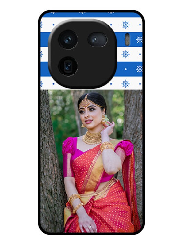 Custom iQOO 12 5G Custom Metal Phone CaseSnow Pattern Design