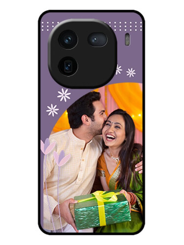 Custom iQOO 12 5G Custom Metal Phone CaseLavender Flowers Design