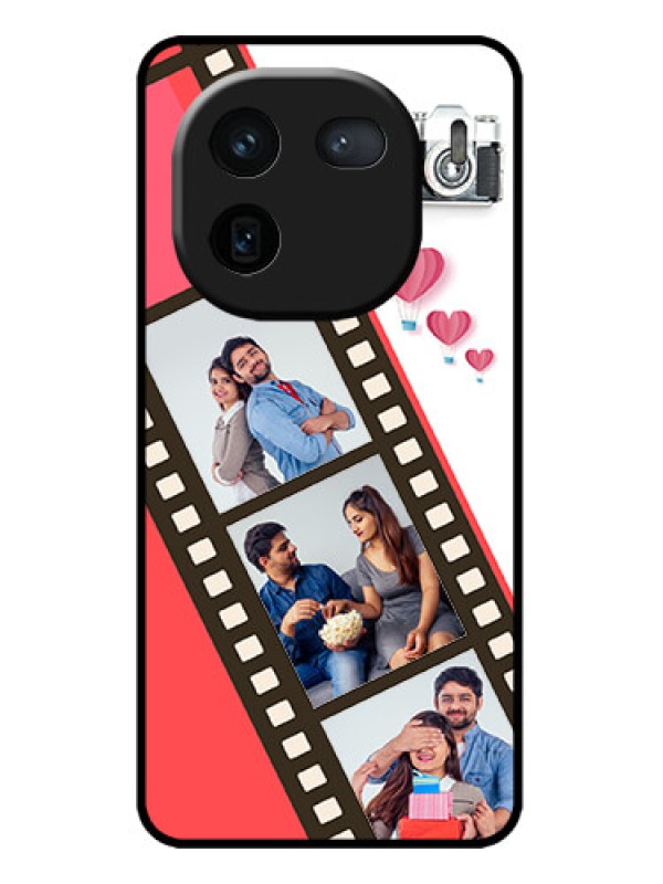 Custom iQOO 12 5G Custom Metal Phone Case3 Image Holder With Film Reel