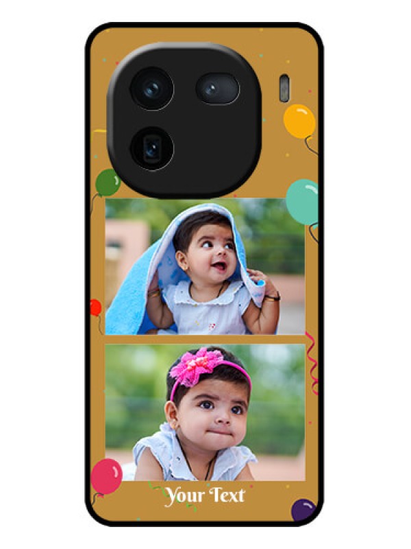 Custom iQOO 12 5G Custom Metal Phone CaseImage Holder With Birthday Celebrations Design