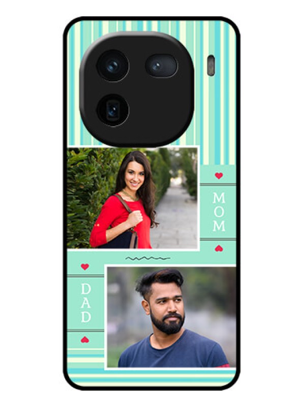 Custom iQOO 12 5G Custom Metal Phone CaseMom and Dad Pic Design