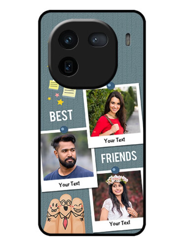 Custom iQOO 12 5G Custom Metal Phone CaseSticky Frames And Friendship Design